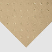 TAN BROWN GLITTER KIJK IRISH POLKA DOTS TISSUEPAPIER (Detail)