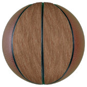Tan Brown Natural Oak Wood Grain look Basketbal (Verticaal)