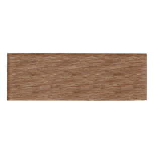 Tan Brown Natural Oak Wood Grain look Naambadge