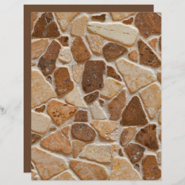 Tan Brown Pebble Stones Texrapbook Paper