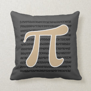 Tan Brown Pi-symbool Kussen