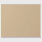 Tan bruin effen kleur | Klassiek | Elegant Cadeaupapier (Vlak)