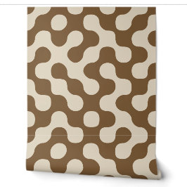 Tan & Bruine Moderne Geometrische Stippen Behang