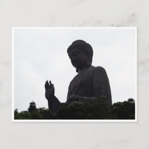 tan buddha silhouette briefkaart
