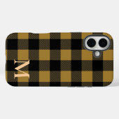 Tan Buffalo Plaid Check Case-Mate iPhone Case (Achterkant (horizontaal))