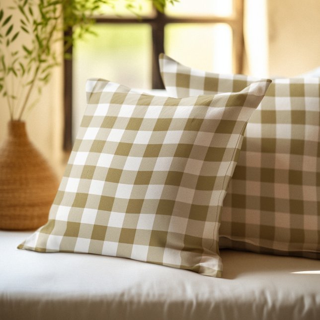 Tan Buffalo Plaid Kussen (Creator heeft geüpload)
