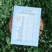 Tan Bunny Blue Argyle raadt het spel Kaart