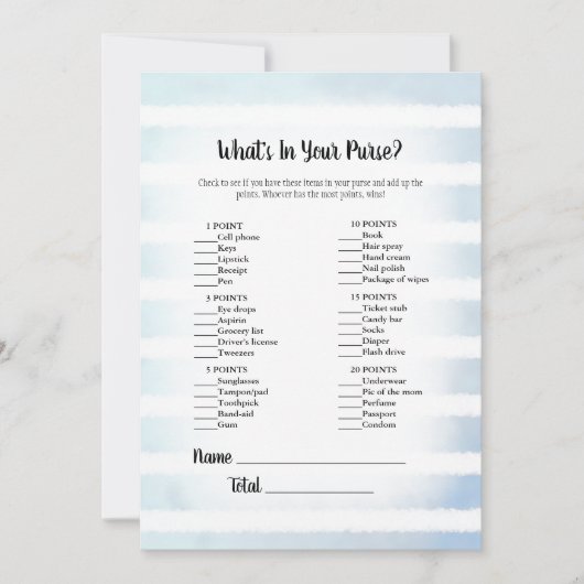 Tan Bunny Blue wat er in je paarse spel zit Kaart (Voorkant)