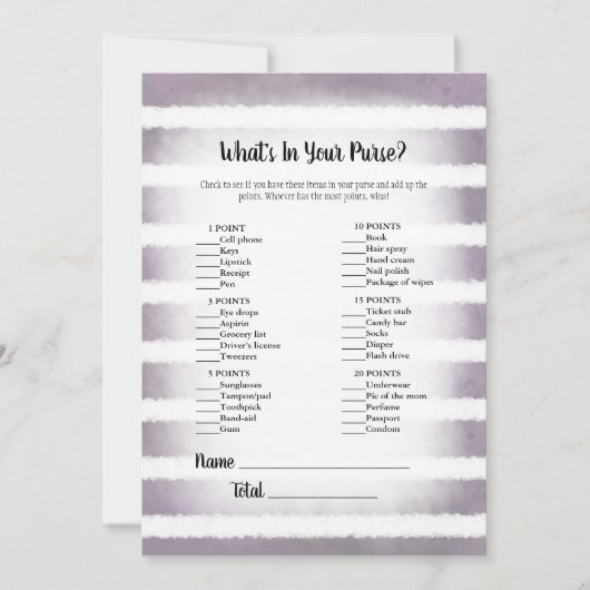 Tan Bunny Paars wat er in je paardenspel zit Kaart (Voorkant)