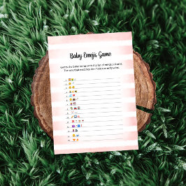 Tan Bunny Pink Baby Emoji Afbeelding Game Kaart