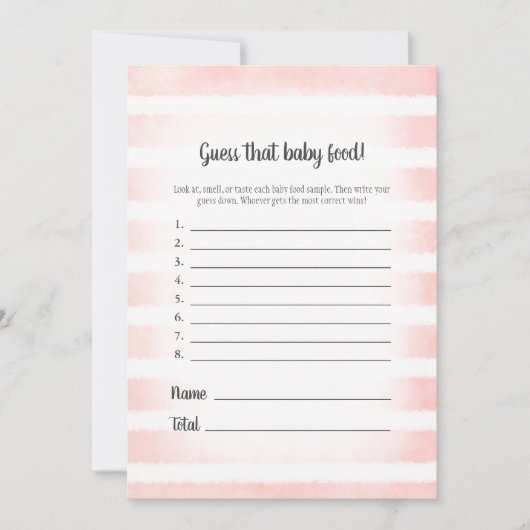 Tan Bunny Pink denkt dat het Baby-spel Kaart (Voorkant)