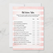 Tan Bunny Pink Old Wives Tales Game Kaart (Voorkant)