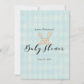 Tan Bunny Rabbit Aqua Wat is er op je telefoonspel Kaart (Achterkant)