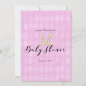 Tan Bunny Rabbit Paars wat er op je telefoonspel s Kaart (Achterkant)