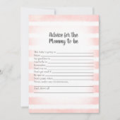 Tan Bunny roze advies voor mammie schoenenspel Kaart (Voorkant)