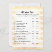 Tan Bunny Yellow Old Wives Tales Game Kaart (Voorkant)