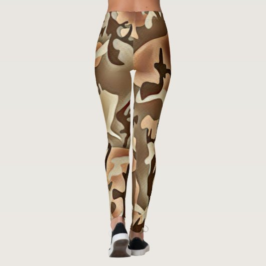 Tan Camoflauge Leggings (Achterkant)