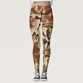 Tan Camoflauge Leggings