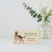 Tan Canine Dog Training Pet Visitekaartje (Staand voorkant)