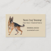 Tan Canine Dog Training Pet Visitekaartje (Voorkant)