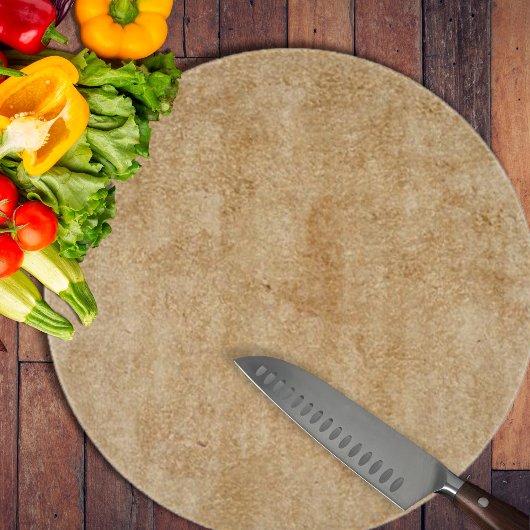 Tan Chamois Lederen Print Snijplank