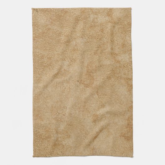 Tan Chamois Lederen Print Theedoek (Verticaal)