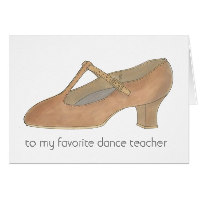 Tan Character Shoe Favorite Dance Teacher (Voorkant Horizontaal)