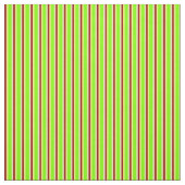 Tan, Chartreuse, Gele & Donkerrode gekleurde lijne Stof (Swatch)