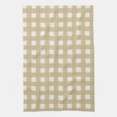 Tan Checker Dish Towel Theedoek (Verticaal)