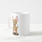 Tan Chihuahua Angel Halo Koffiemok (Voorkant links)
