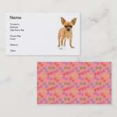 Tan Chihuahua Visitekaartje (Voorkant / Achterkant)