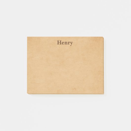 Tan Classic Trendy Post-it® Notes (Voorkant)