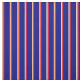 Tan, Coral, Crimson en Blue Lines Stof (Swatch)