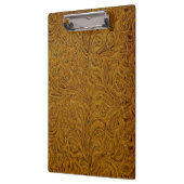 Tan Cowboy Tooled leder (Faux) Klembord (Links)