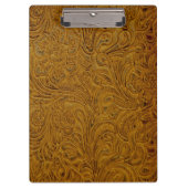 Tan Cowboy Tooled leder (Faux) Klembord (Voorkant)