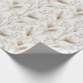 Tan Cream Brown Beach Grass Cadeaupapier (Hoek)