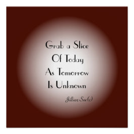 Tan Cream met Moon Effect> Citeert Poster