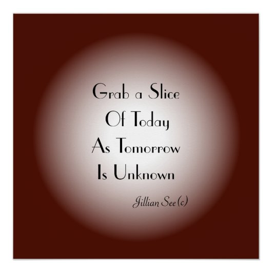 Tan Cream met Moon Effect> Citeert Poster (Voorkant)