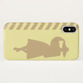 Tan Cream Neutral Chevrons Mode Case-Mate iPhone Case (Achterkant (horizontaal))