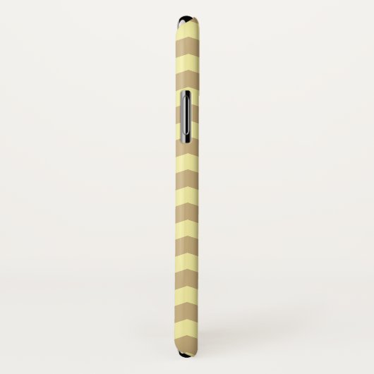 Tan Cream Neutral Chevrons Mode Case-Mate iPhone Case (Achterkant / rechts)