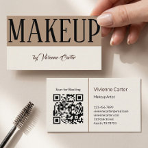 Tan Cream Visagist Salon QR-code