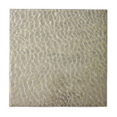 Tan Crocodile Leather Pattern Tegeltje (Voorkant)