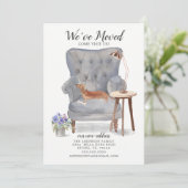 Tan Dachshund | Verplaatsingsaankondiging Aankondiging (Staand voorkant)