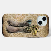  Tan Damask western country cowboy Case-Mate iPhone Case (Achterkant (horizontaal))