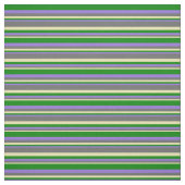 Tan, Dim Grey, Paars, en Groen Patroon Stof (Swatch)