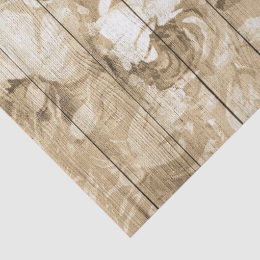 Tan Distress Rustic-Rozen op houtontkoppeling Tissuepapier (Detail)