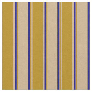 Tan, donkerbruine Goldenrod en blauwe gekleurde st Stof