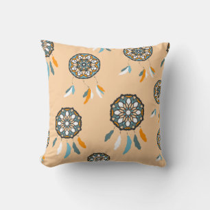 Tan Dream Catcher Square Pillow Kussen