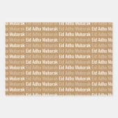 Tan Eid Adha Mubarak Kaaba Schapen Patroon Inpakpapier Vel (Voorkant 2)