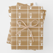 Tan Eid Adha Mubarak Kaaba Schapen Patroon Inpakpapier Vel (In situ)